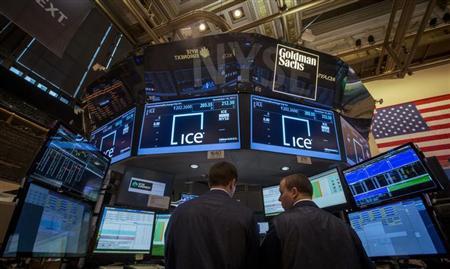 Traders Work At The Goldman Sachs Post That Trades Intercontinentalexchange On The Floor Of The Nyse